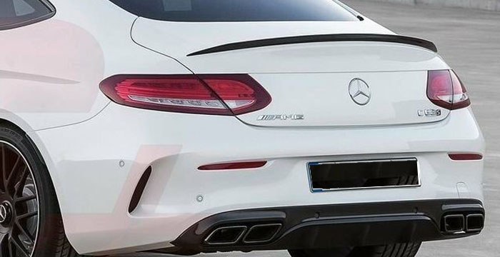 Custom Mercedes C Class  Coupe Trunk Wing (2016 - 2019) - $190.00 (Part #MB-129-TW)